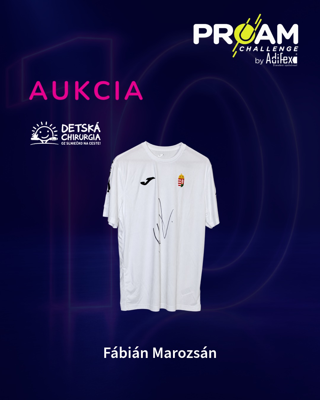 Podpísaný tenisový dres Fábiána Marozsána – ProAm Challenge by Adifex 2026
